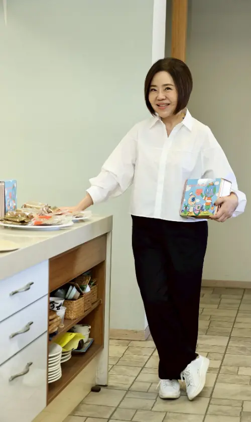 ▲于美人提到自己在吃高血壓藥，幽默自稱「高一」。（圖／記者嚴俊強攝）