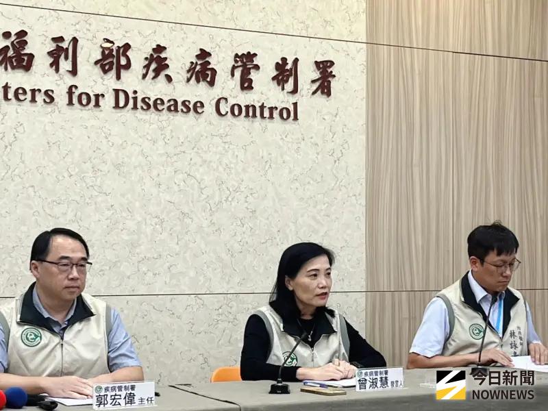 ▲疾管署說明，國內新增1例新生兒腸病毒感染併發重症個案。（圖／記者張乃文攝）
