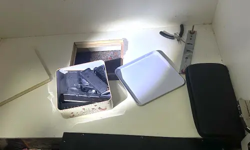 ▲海巡署偵防分署查緝隊查獲改造槍彈。(圖／海巡署偵防分署提供)