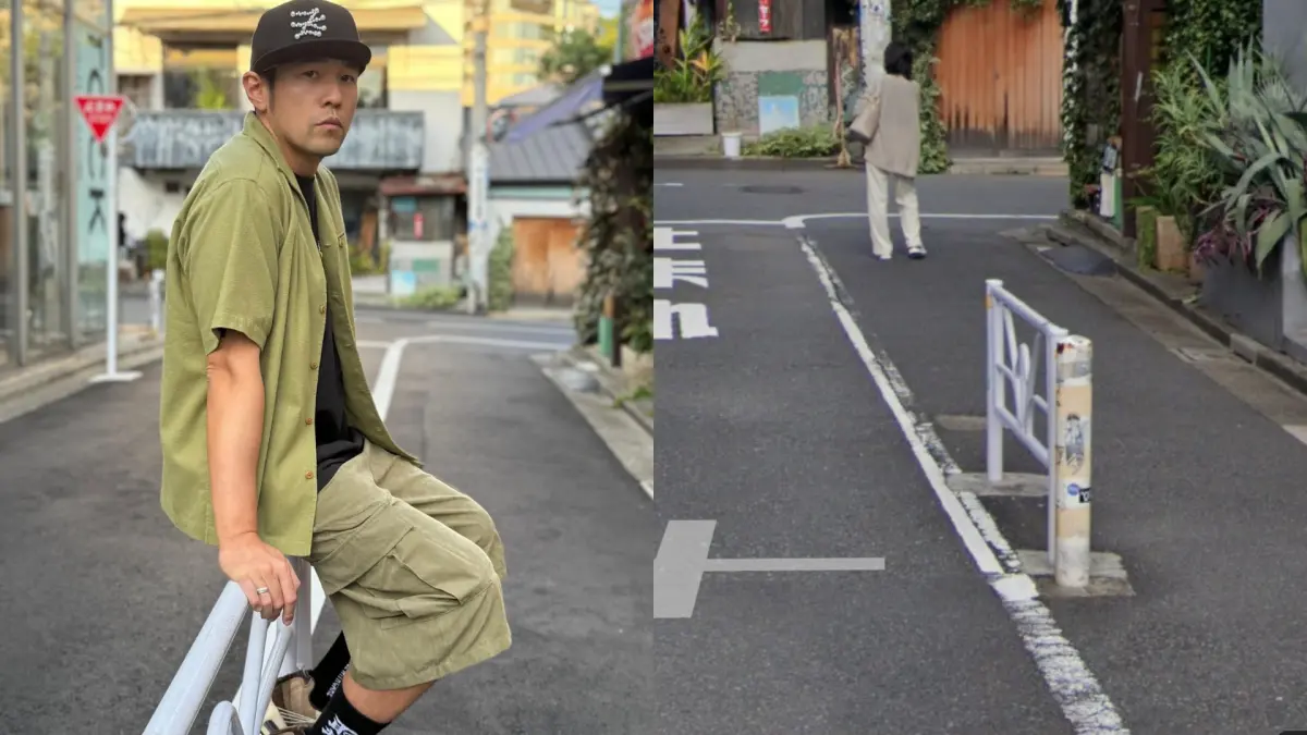 ▲亞洲天王周杰倫近期飛往日本旅遊，途中拍照打卡坐上的欄杆，竟然直接變成觀光新景點。（圖／翻攝周杰倫IG、GoogleMaps）