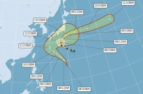 哈隆升級強颱！路徑大迴轉威脅日本天氣　娜克莉颱風最快明天生成
