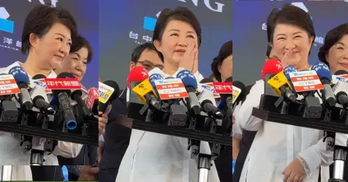 郝龍斌稱為盧秀燕加溫盼維持參選動能　本尊眉頭一皺比出這動作
