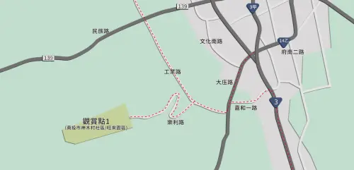 ▲2025雙十國慶煙火高處觀賞點。（圖／翻攝自2025國慶煙火在南投官網）