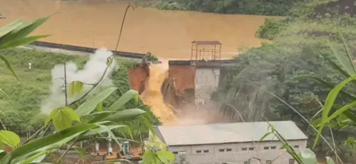 暴雨釀水壩潰堤！越南洪水全面淹過村　水位急速上升
