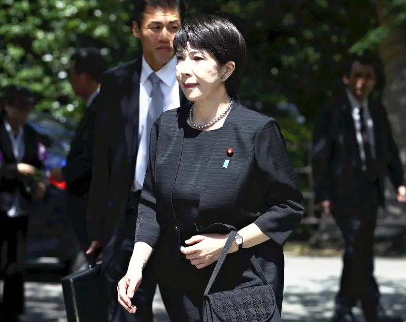 ▲日本自民黨總裁高市早苗，2024年8月15日曾到靖國神社參拜。資料照。（圖／美聯社／達志影像）