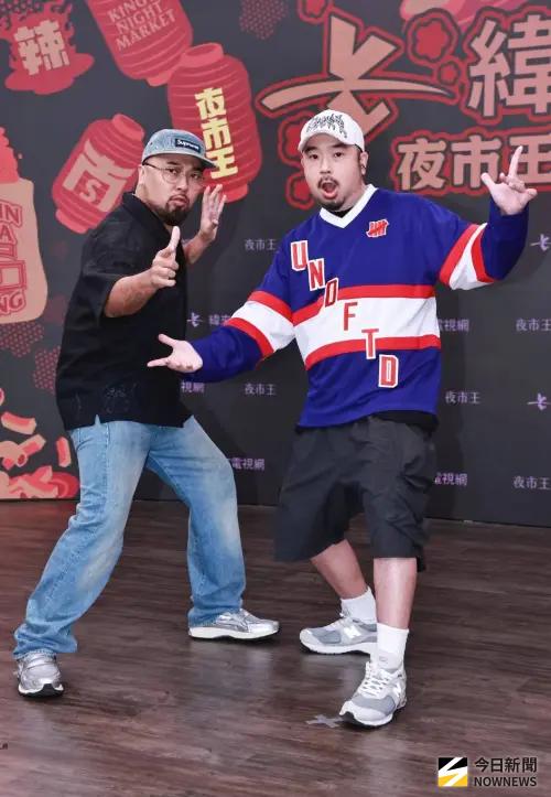 ▲美麗本人、阿達《夜市王》（圖／記者吳翊緁攝影）