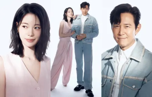 ▲李政宰（右）、林智妍（左）新劇情侶海報曝！超大年齡差距遭批：像父女關係。（圖／IG@izitmag_）