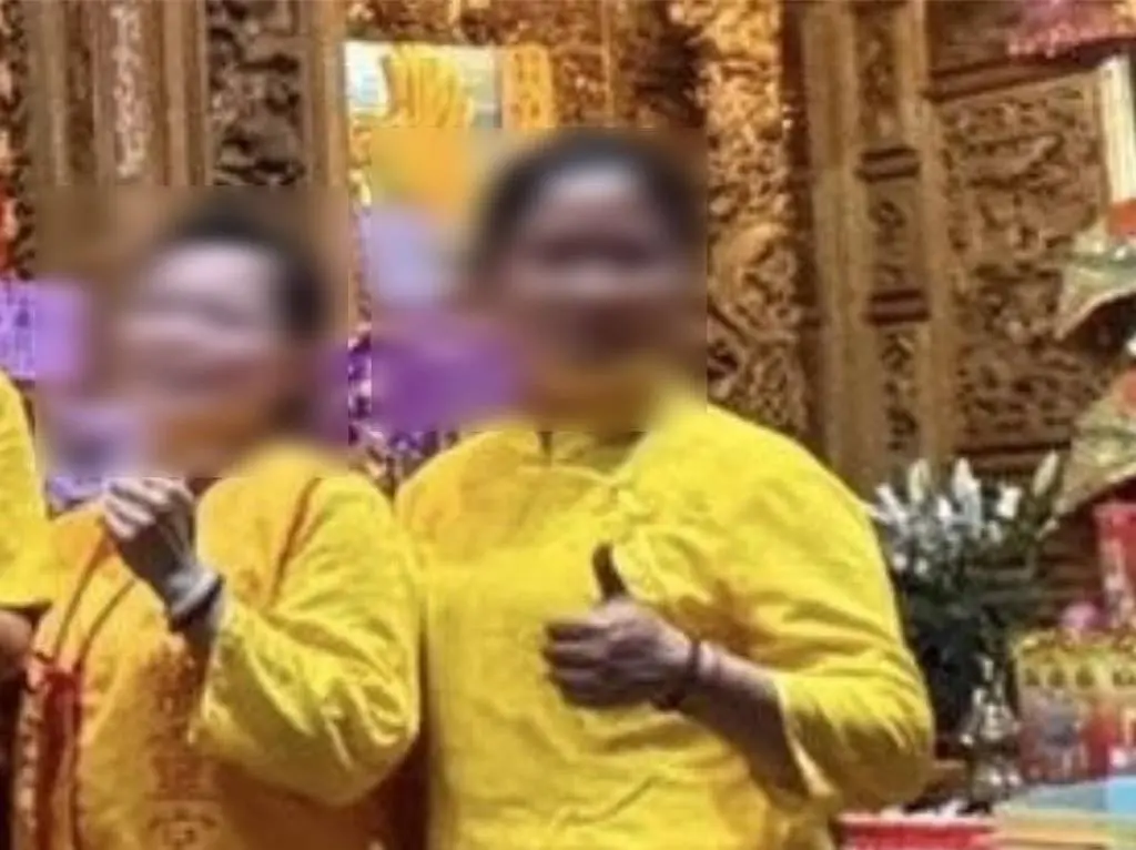 ▲孫姓女代書女兒今天出面控訴，鳳山紫靈宮主姐妹，詐騙母親1.6億害輕生。（圖／民眾提供）