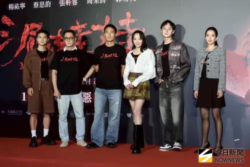 ▲《泥娃娃》主演群，楊祐寧、蔡思韵、張軒睿、周采詩（圖／記者朱永強攝）