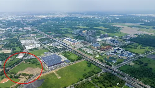 ▲沙崙綠能科技園區,276-1產業專用區 (紅色標示處)，是南市府向全球重要產業招商的基地之一。（圖／台南市政府提供）