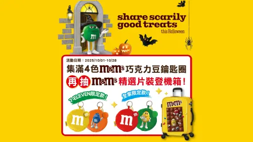 特企／萬聖節最萌驚喜！M&M’S®推限量絨毛鑰匙圈39元即可入手
