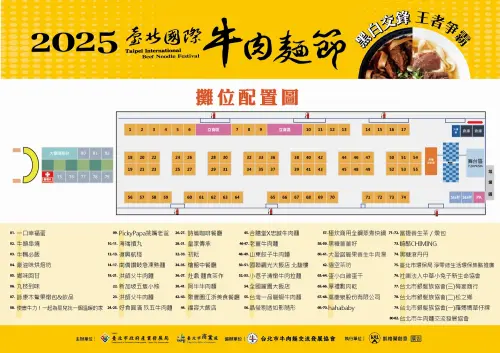 ▲「2025臺北國際牛肉麵節」除了有競賽之外，現場也有79家攤商。（圖／翻攝臺北國際牛肉麵節官網）