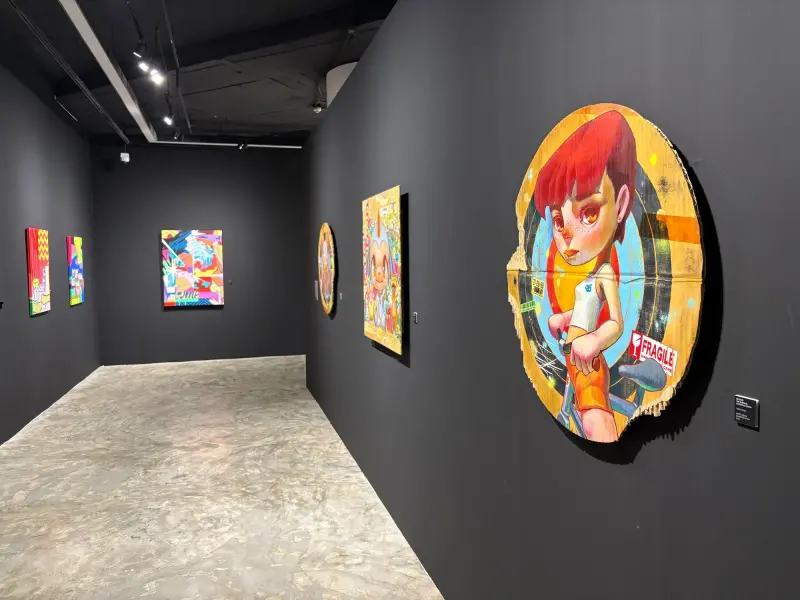▲曼谷塗鴉俱樂部展覽現場（圖／駐泰國代表處文化組提供）