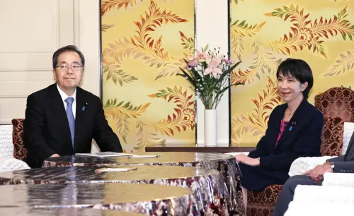 ▲日本自民黨新任總裁高市早苗今（10）日與公明黨代表齊藤鐵夫會談，會談後齊藤鐵夫宣布退出執政聯盟，且在之後的首相指名選舉中不會支持高市早苗。（圖／美聯社／達志影像）