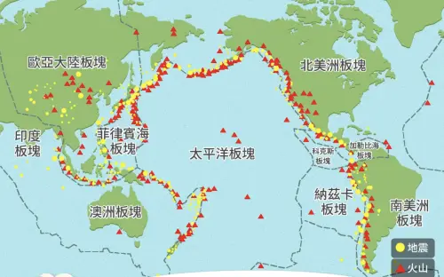 ▲氣象署指出，地震分布呈現帶狀，且主要集中在板塊交界處。（圖／報地震臉書）