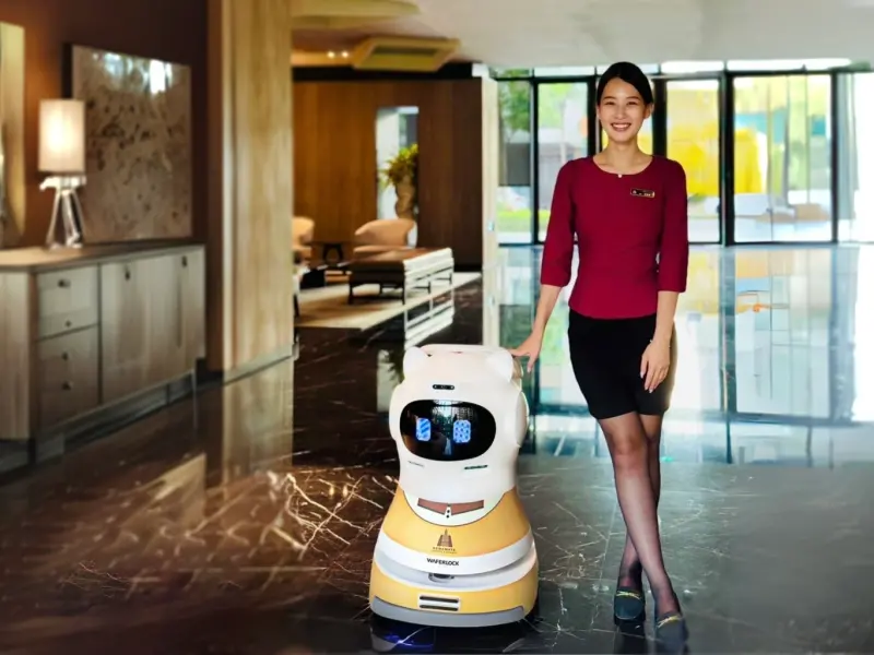 ▲業者啟用「清潔機器人」與「包裹配送機器人」，為住戶打造便利又高效的智能生活新體驗。（圖／翻攝畫面）