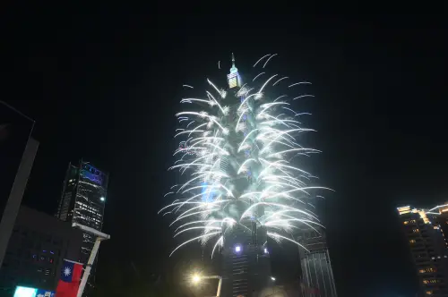 ▲2025雙十國慶101煙火＋無人機表演秀。（圖／記者林柏年攝）