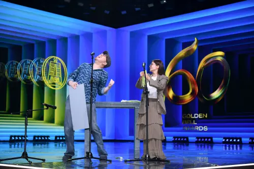 ▲第60屆廣播金鐘獎主持人吳怡霈、林哲修（圖／三立提供）