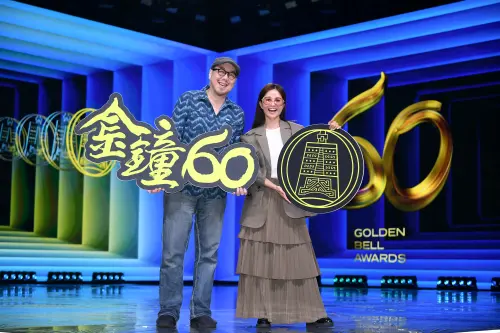 ▲第60屆廣播金鐘獎主持人吳怡霈、林哲修（圖／三立提供）