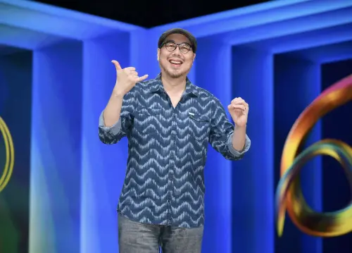 ▲第60屆廣播金鐘獎主持人吳怡霈、林哲修（圖／三立提供）