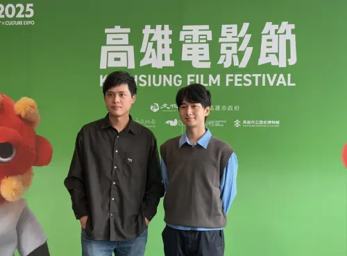 ▲《不赦之罪》兩位導演林善（左）與譚善揚（右）出席高雄電影節活動。（圖／記者蘇詠智攝）