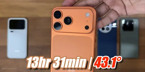 ▲外媒針對6款手機進行電量測試。（圖／翻攝TechDroider YT）