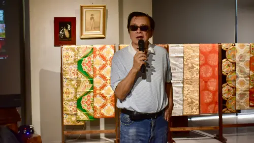 ▲林繁男專程從台北南下參與開幕式。（圖／記者陳美嘉翻攝）