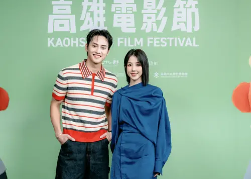 ▲范少勳（左）與邵雨薇（右）在《人浮於愛》都有需要親密指導幫忙的激情場面。（圖／高雄電影節提供）