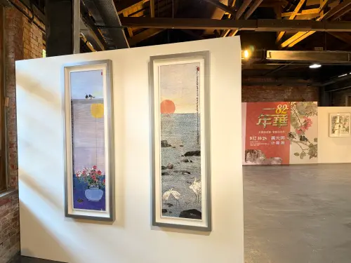 ▲黃光男校長的作品展現「形真則圓、神和則全」的創作哲學，融合傳統水墨與當代抽象，呈現古典前衛的獨特美學。（圖／主辦單位提供）