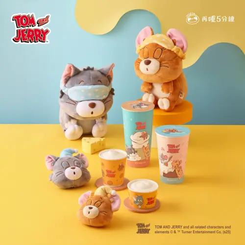 ▲再睡5分鐘《Tom and Jerry湯姆貓與傑利鼠》聯名太可愛。（圖／再睡5分鐘提供）