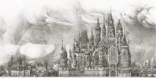 ▲毛榮海董事長10年前繪製的歐樂沃城堡手繪圖。（圖／歐樂沃築夢城堡）