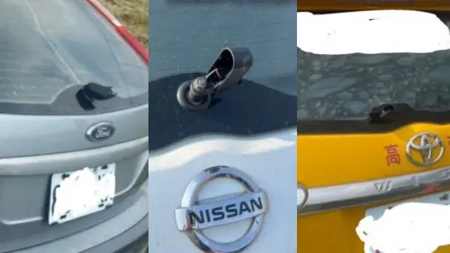 手很癢？高雄大寮重劃區驚見「拆雨刷怪人」　逾30部車受害
