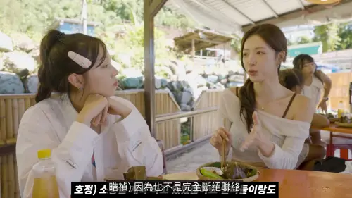 ▲李晧禎（右）坦言過去一年從沒有跟台灣的好友、前隊友們斷絕聯絡。（圖／翻攝自安芝儇YouTube）