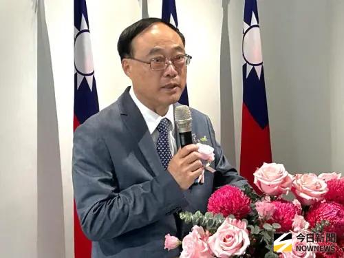 ▲新任董事長周永暉致詞。(圖／記者黃守作攝，2025.10.13)