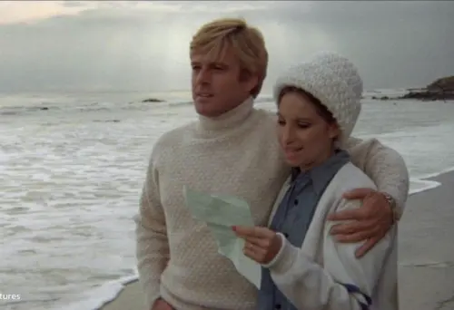 ▲勞勃瑞福（左）與芭芭拉史翠珊（右）在《往日情懷》雖然不是傳統的俊男配美女，該片的哀婉、浪漫卻令許多影迷至今難忘。（圖／金馬影展提供）