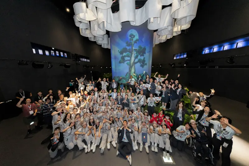 ▲「生命劇場」榮獲World Expolympics國際設計獎「最佳展示獎銅牌(Best Exhibit/Display)」肯定,成為世博園區矚目的亮點之一。(圖/貿協提供)