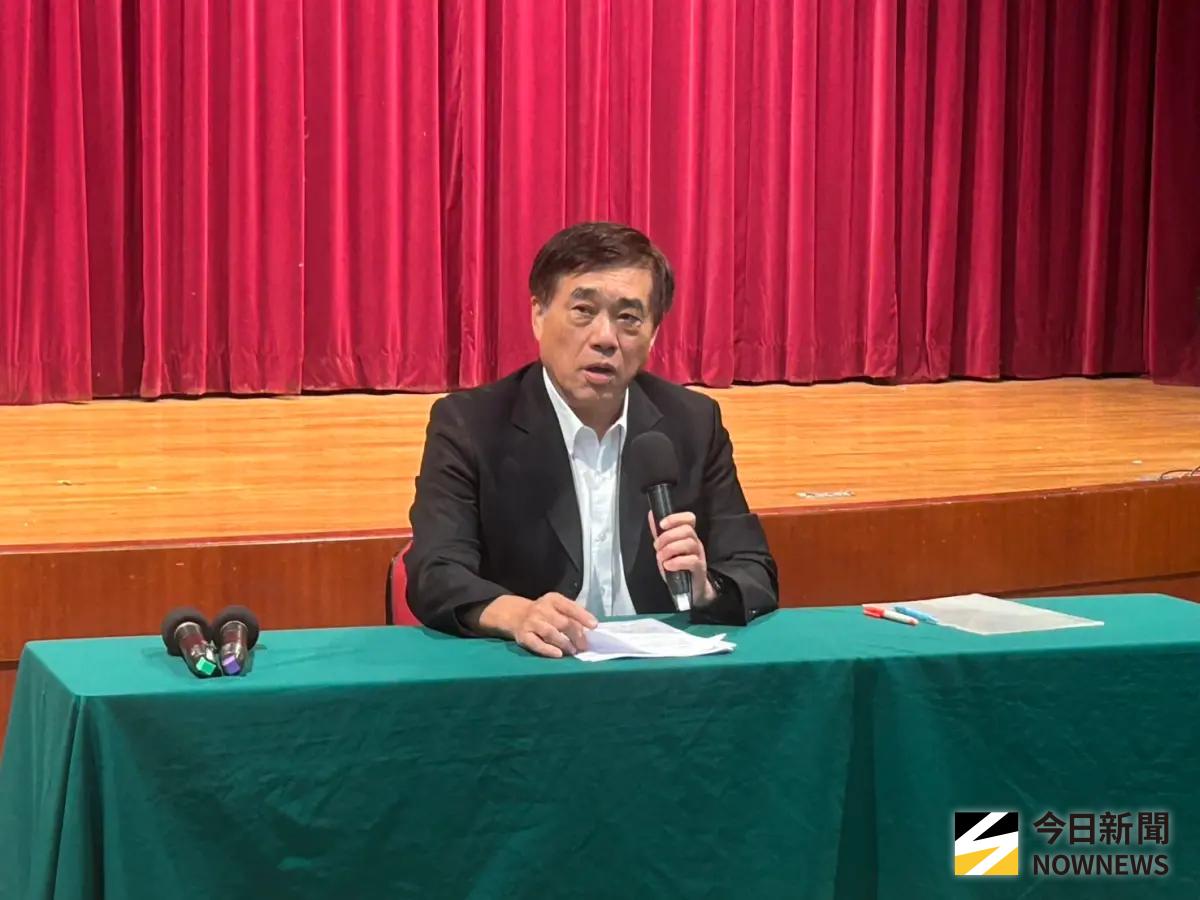 ▲國民黨主席候選人郝龍斌今天拋出新兩岸政策。（圖／記者林怡昕攝，2025.10.14）