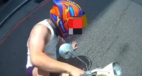 安全帽沒扣！通緝男被逮連喊23次「對不起」　聲音顫抖一度快哭
