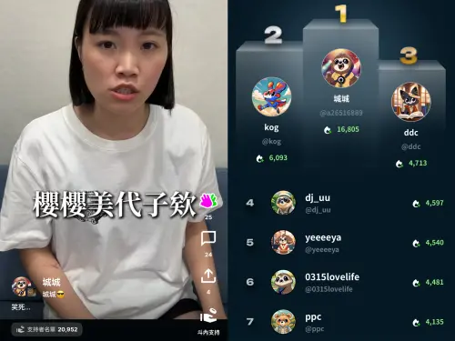 ▲城城憑藉之前在 IG 上最猛的死語短影音，配上鐵粉狂滑對決與斗內，一舉衝上本次獎項冠軍！