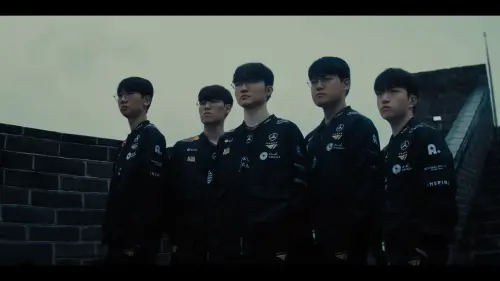 ▲現任世界冠軍的T1，從入圍賽開始就肩負衛冕之路。T1延續2024年奪冠的黃金陣容，唯一不同的是上路新血 Doran。（圖／YT@LoL Esports）