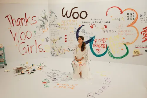 ▲於女力節第三天沉浸式體驗展覽中，由參加者留下的話語及創作。（圖／女力學院提供）