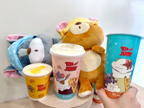 ▲再睡5分鐘《湯姆貓與傑利鼠》聯名杯。（圖／記者蕭涵云攝）