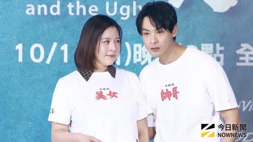 劉品言挺巨肚受訪！方志友秒拿靠墊塞背後　抬頭看連晨翔：顧好
