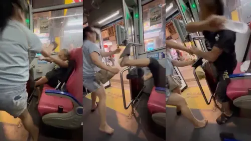 公車格鬥賽！基隆婦拖鞋狂K優先席翁　她拿錯鞋被寶特瓶猛敲頭
