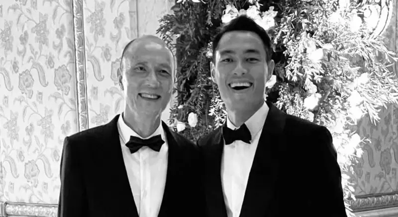 ▲演員楊祐寧（右）近期喪父，今（14）日稍早在社群發文悼念父親（左），感嘆父親在店裡時都在作亂，不過仍直言爸爸是有福之人，全文字句動容，看哭粉絲。（圖／楊祐寧 IG yoyang）