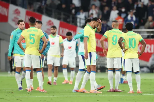 ▲這次大崩盤讓巴西媒體痛批球隊鬆懈，《Globo Esporte》直言：「這是對防守紀律的羞辱，巴西在東京被徹底擊碎。」（圖／美聯社／達志影像）