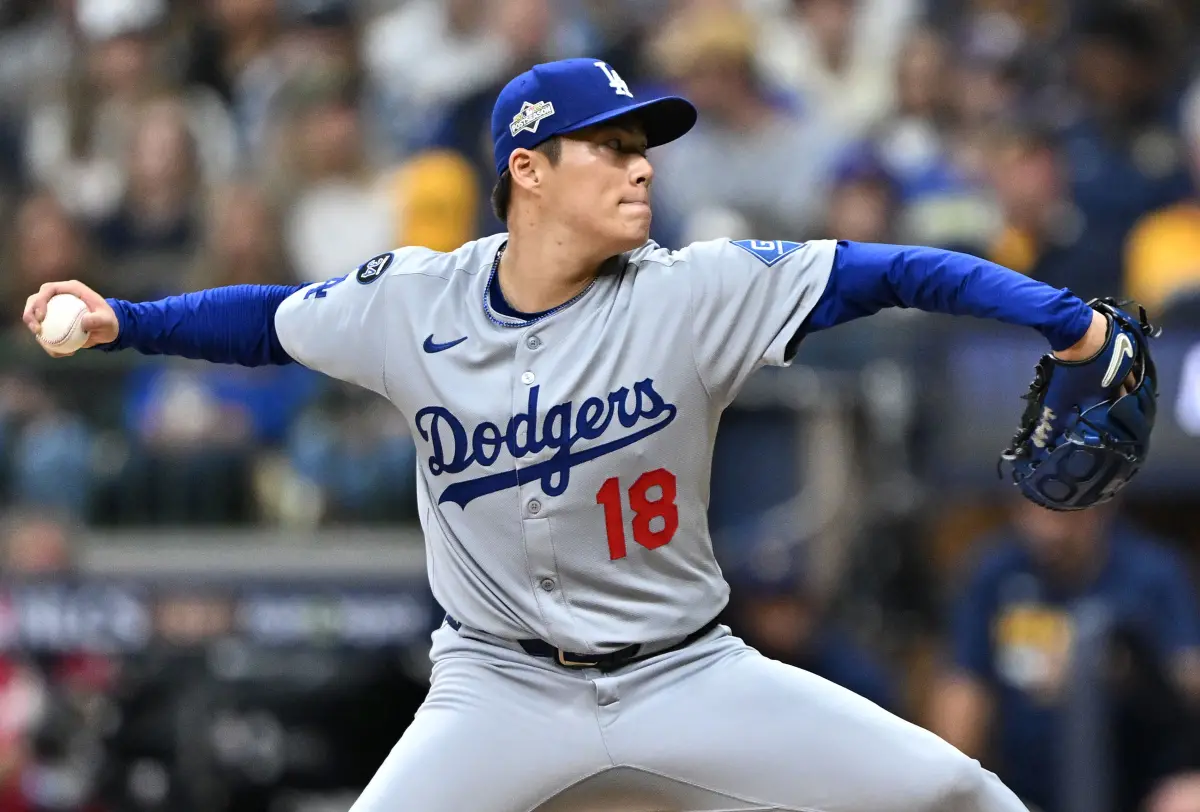 ▲山本由伸此役也不遑多讓繳出旅美生涯首度完投9局僅失1分，只被敲3支安打，飆出7K的成績。（圖／美聯社／達志影像）