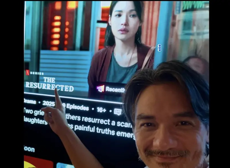 ▲馮德倫（右）發布圖文表示有在追看妻子舒淇（左）主演的《回魂計》，高調放閃，結果有網友虧他「老婆演技比較好」。（圖／摘自 IG@stephenfungible）