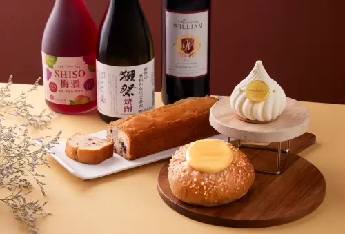▲台北寒舍艾美酒店 Drip & Dough 外帶選品店即日起推出「醺香・豐韻」微醺甜點企劃。（圖／台北寒舍艾美提供）