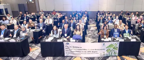 ▲海洋委員會舉辦亞太區域氣候政策納入藍碳之能力建構研習營活動，有來自40個國家、國際非政府組織、企業、學術，以及國際認證機構等代表與會。(圖／海洋委員會提供)